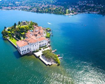 LAGO MAGGIORE ISOLE BORROMEE Isola Bella Aerea Archivio Fotografico Distretto Turistico Dei Laghi